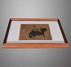 果洛书画装裱配框服务案例